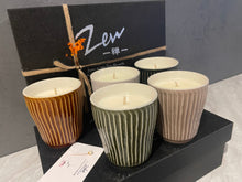 Load image into Gallery viewer, Zen 5 Ceramic Candle Gift Set