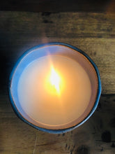 Load image into Gallery viewer, Blue Large Ceramic Candle