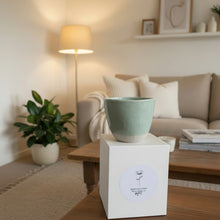 Load image into Gallery viewer, Small Mint Green Ceramic Candle