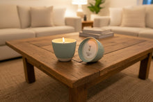 Load image into Gallery viewer, Small Mint Green Ceramic Candle