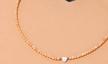 Load image into Gallery viewer, Mother of Pearl  Heart Necklace
