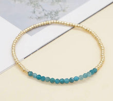 Load image into Gallery viewer, Crystals &amp; Gold Seed Bead Bracelets
