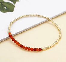 Load image into Gallery viewer, Crystals &amp; Gold Seed Bead Bracelets
