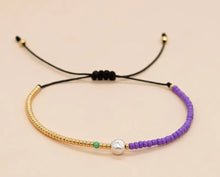 Load image into Gallery viewer, Seed Bead with Pearl Adjustable Bracelet
