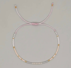 Seed Bead Adjustable Bracelet