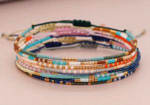Seed Bead Adjustable Bracelet