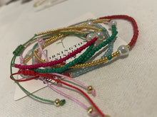 Load image into Gallery viewer, Seed Bead with Pearl Adjustable Bracelet
