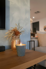 Load image into Gallery viewer, Ash Blue Glaze Ceramic Candle
