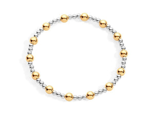 Elastic Gold & Silver Tone Bracelets