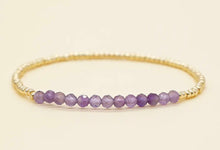 Load image into Gallery viewer, Crystals &amp; Gold Seed Bead Bracelets
