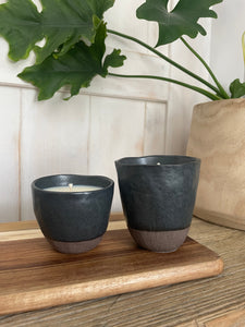 Black Ceramic Candle
