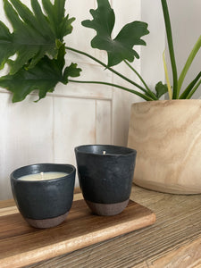 Black Ceramic Candle