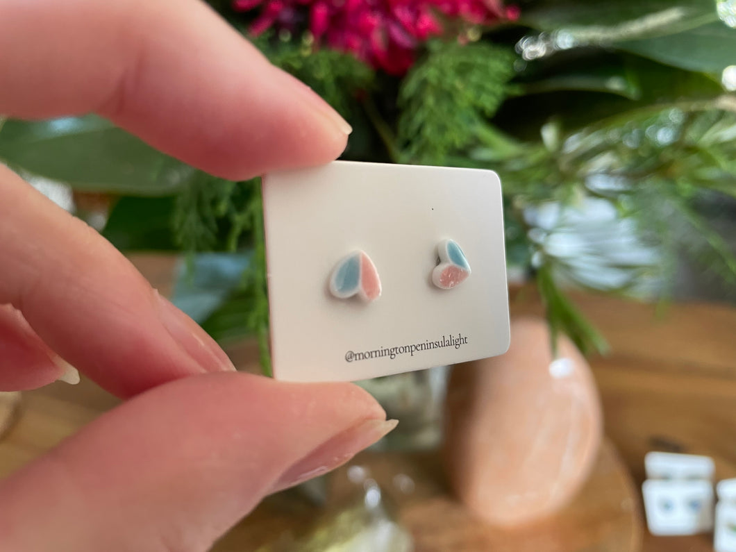 Heart Ceramic Stud earrings