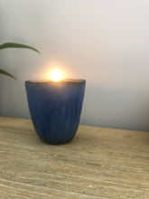 Load image into Gallery viewer, Blue Large Ceramic Candle
