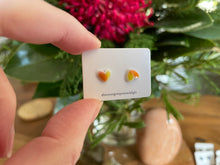 Load image into Gallery viewer, Heart Ceramic Stud earrings
